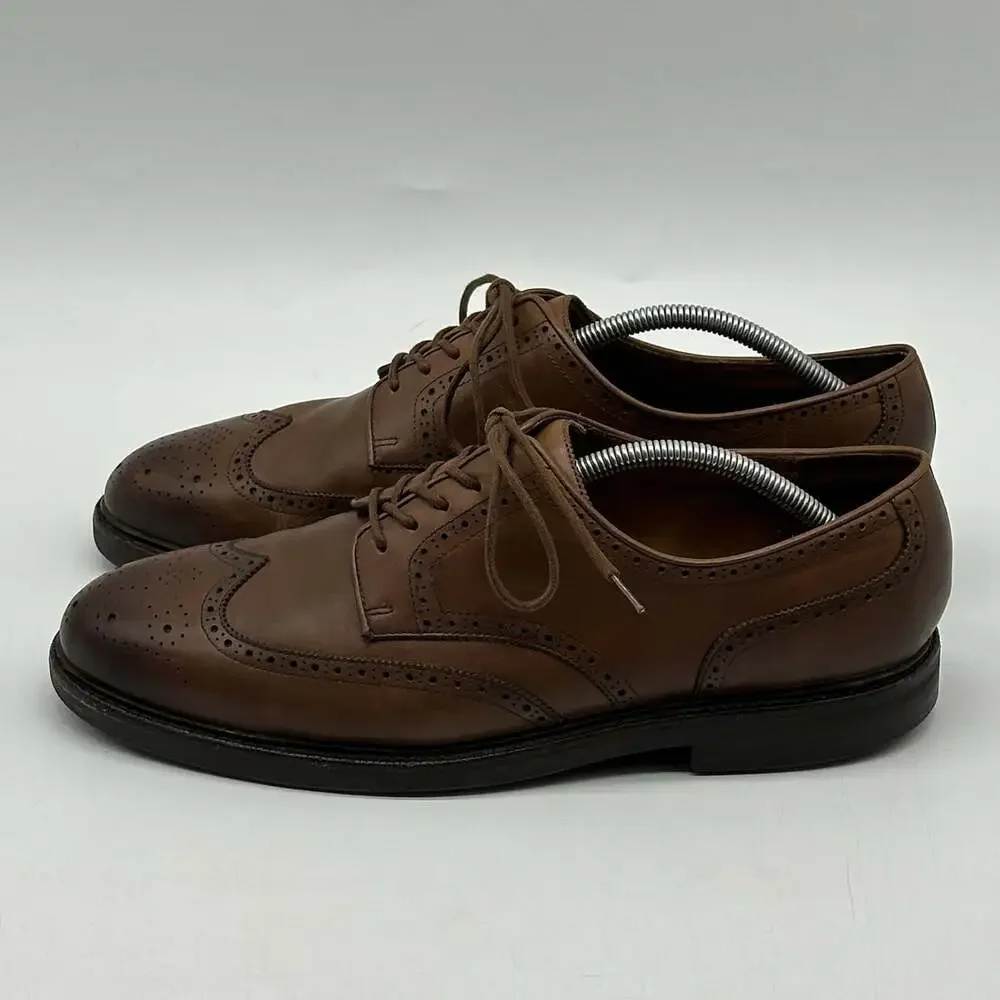 Polo Ralph Lauren Asher Wingtip Brown Leather Oxfords Dress Shoes Men's Size 11